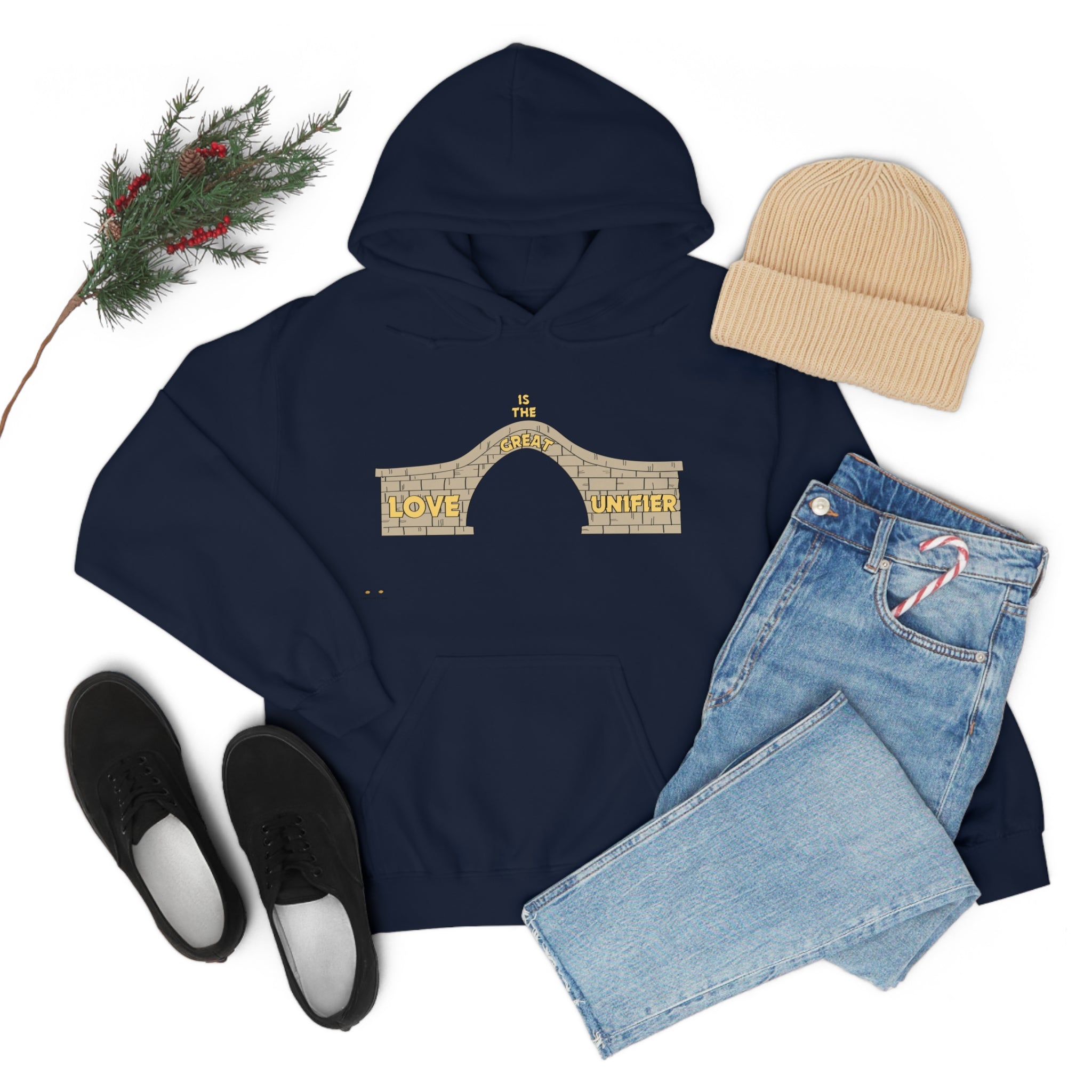 Unisex Heavy Blend Hooded Sweatshirt Love Is The Great Unifier