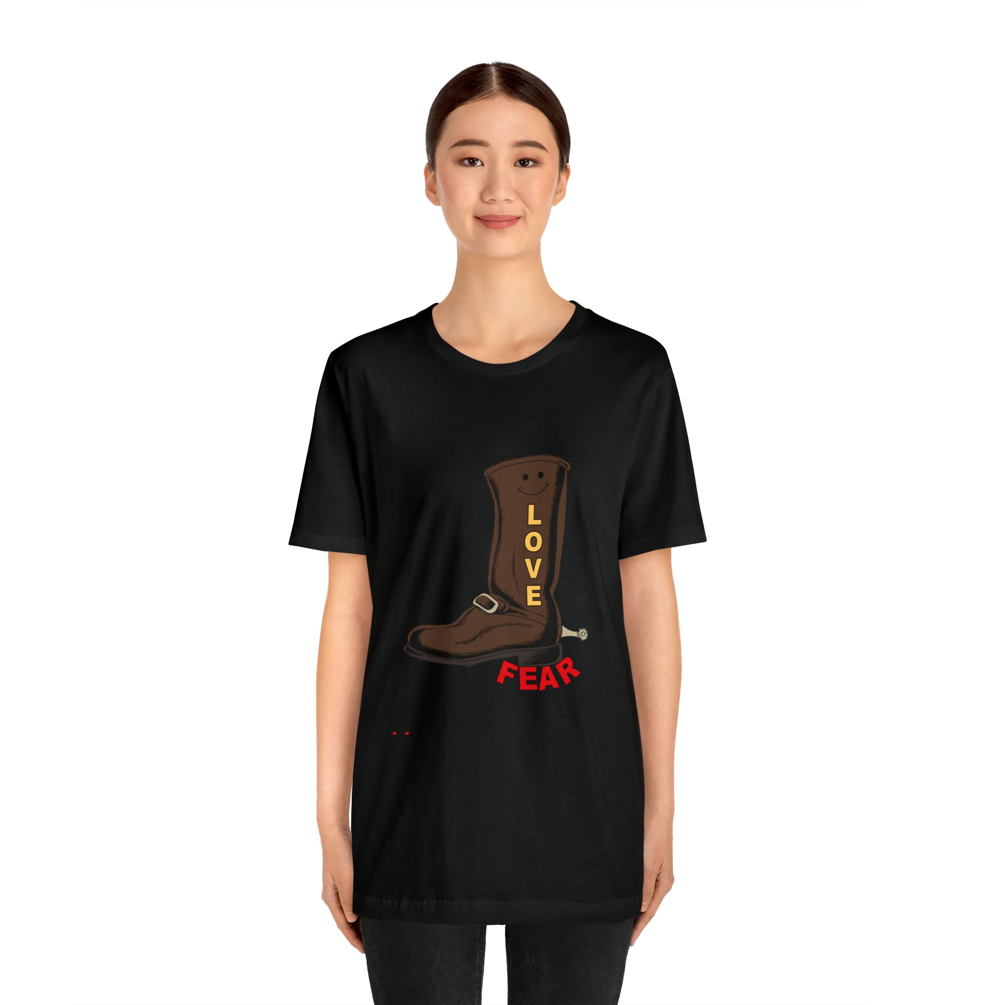 Unisex Jersey Short Sleeve Tee. Love Over Fear