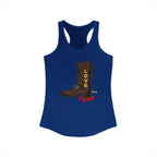 Racerback Tank Love Over Fear Slim Fit Top
