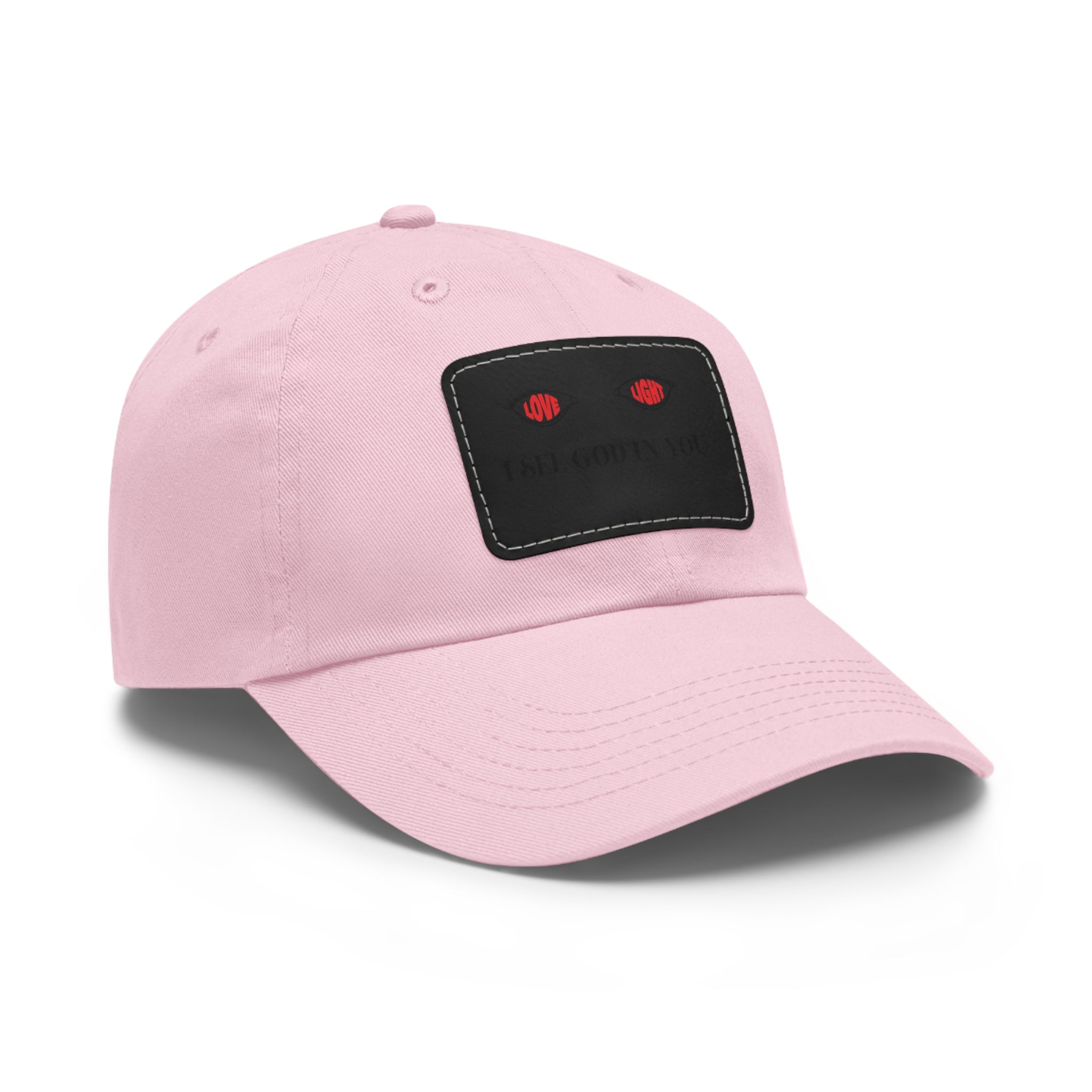 Dad Hat with Leather Patch. I See God In You