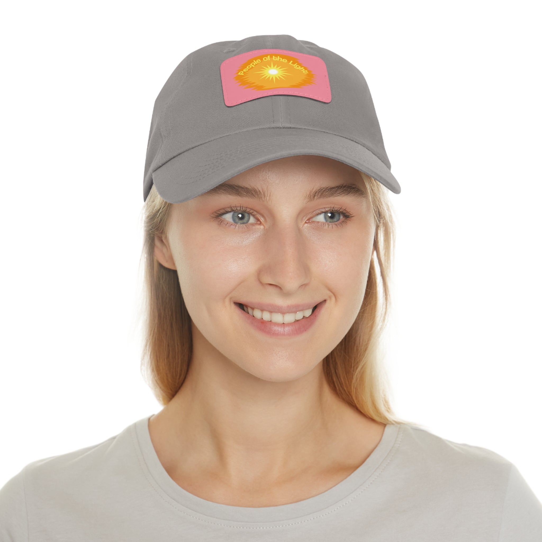Dad Hat with Leather Patch. People Of The Light