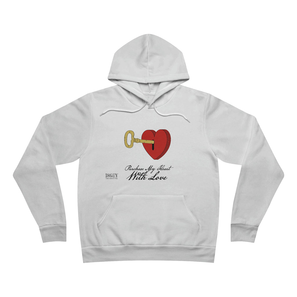 Unisex Sponge Fleece Pullover Hoodie. Purchase My Heart With Love