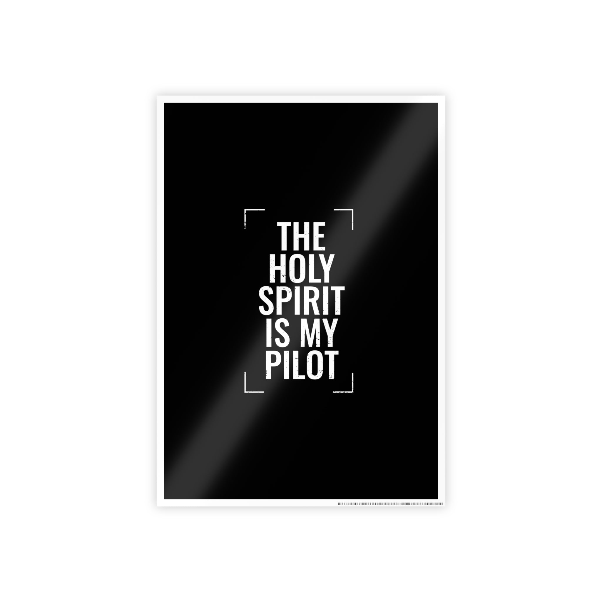 Gloss Poster — "The Holy Spirit Is My Pilot" Christian Wall Art