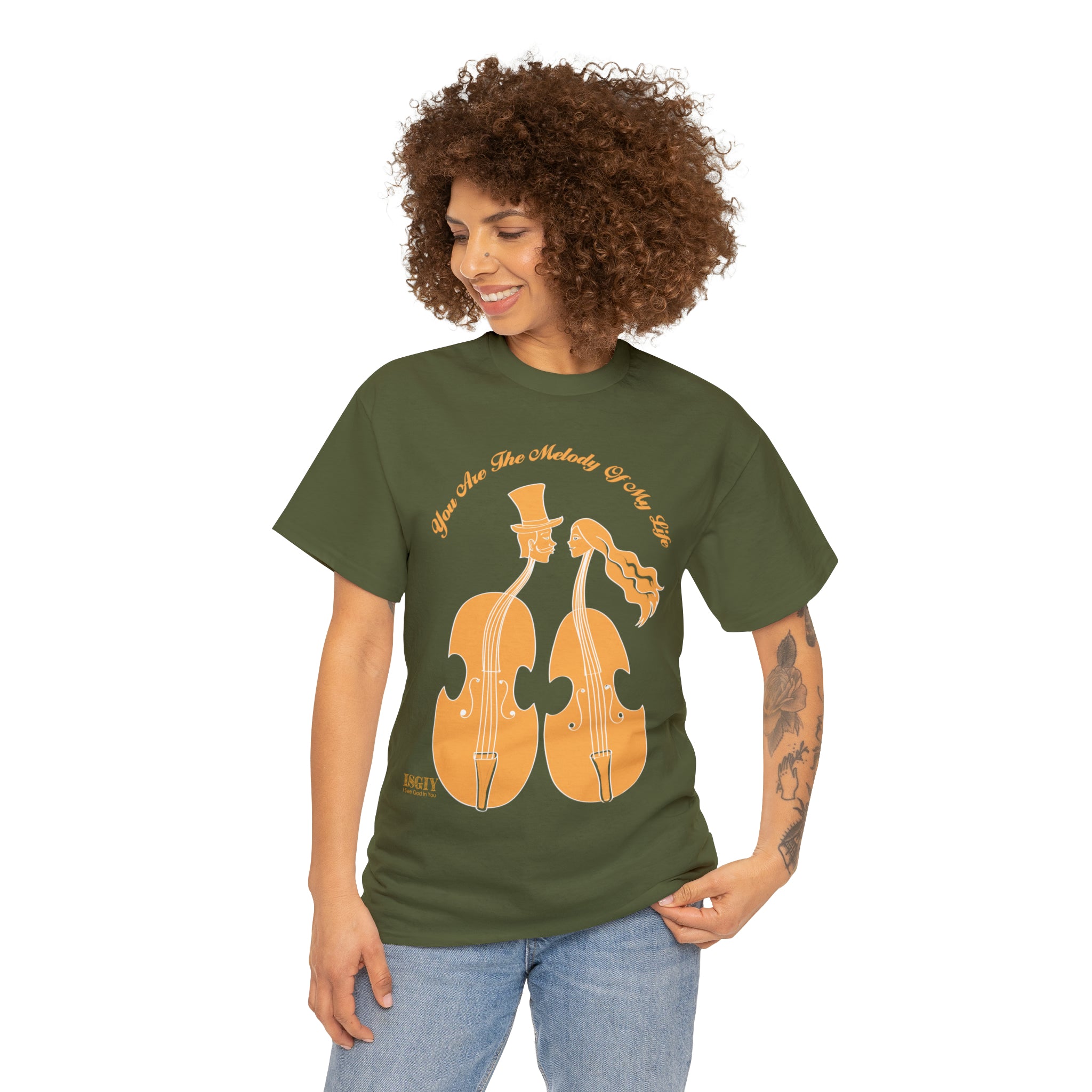 Copy of Unisex Heavy Cotton Tee...You Are The Melody Yel