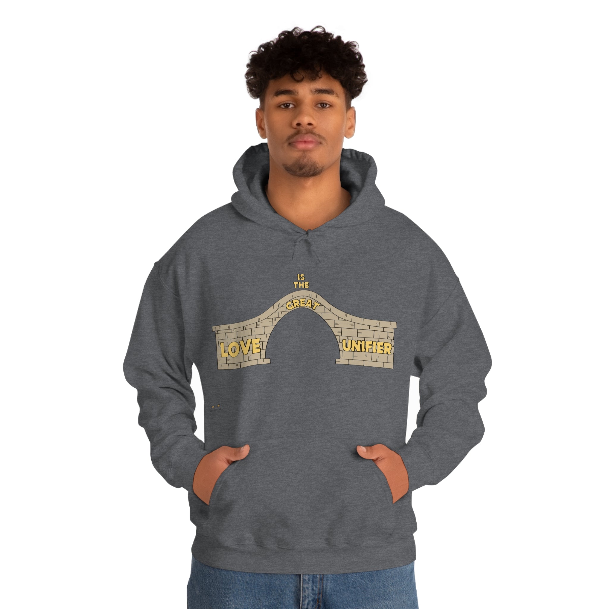 Unisex Heavy Blend Hooded Sweatshirt Love Is The Great Unifier