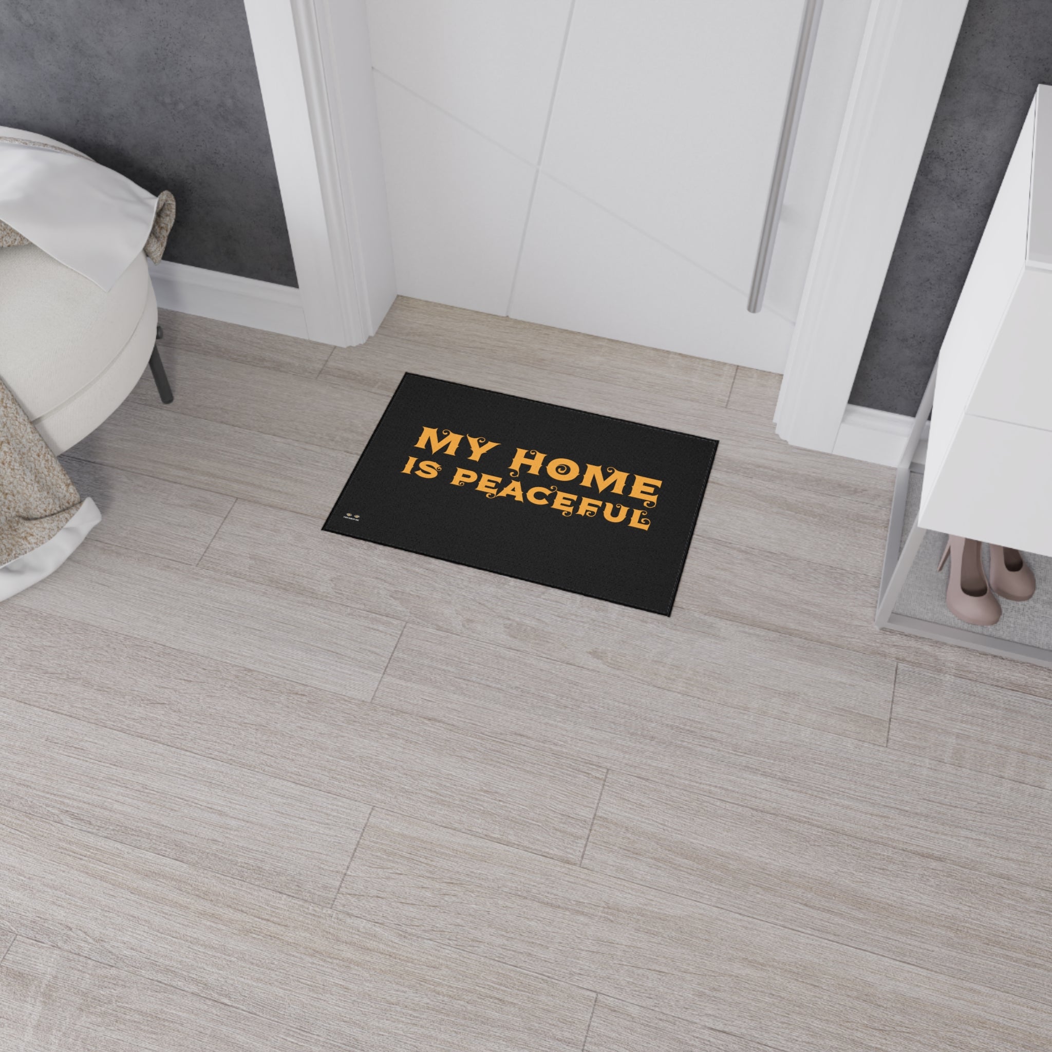 Heavy Duty Floor Mat...My Home Is Peaceful