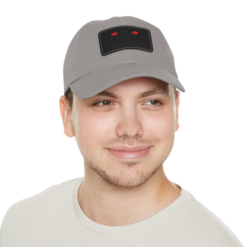 Dad Hat with Leather Patch. I See God In You