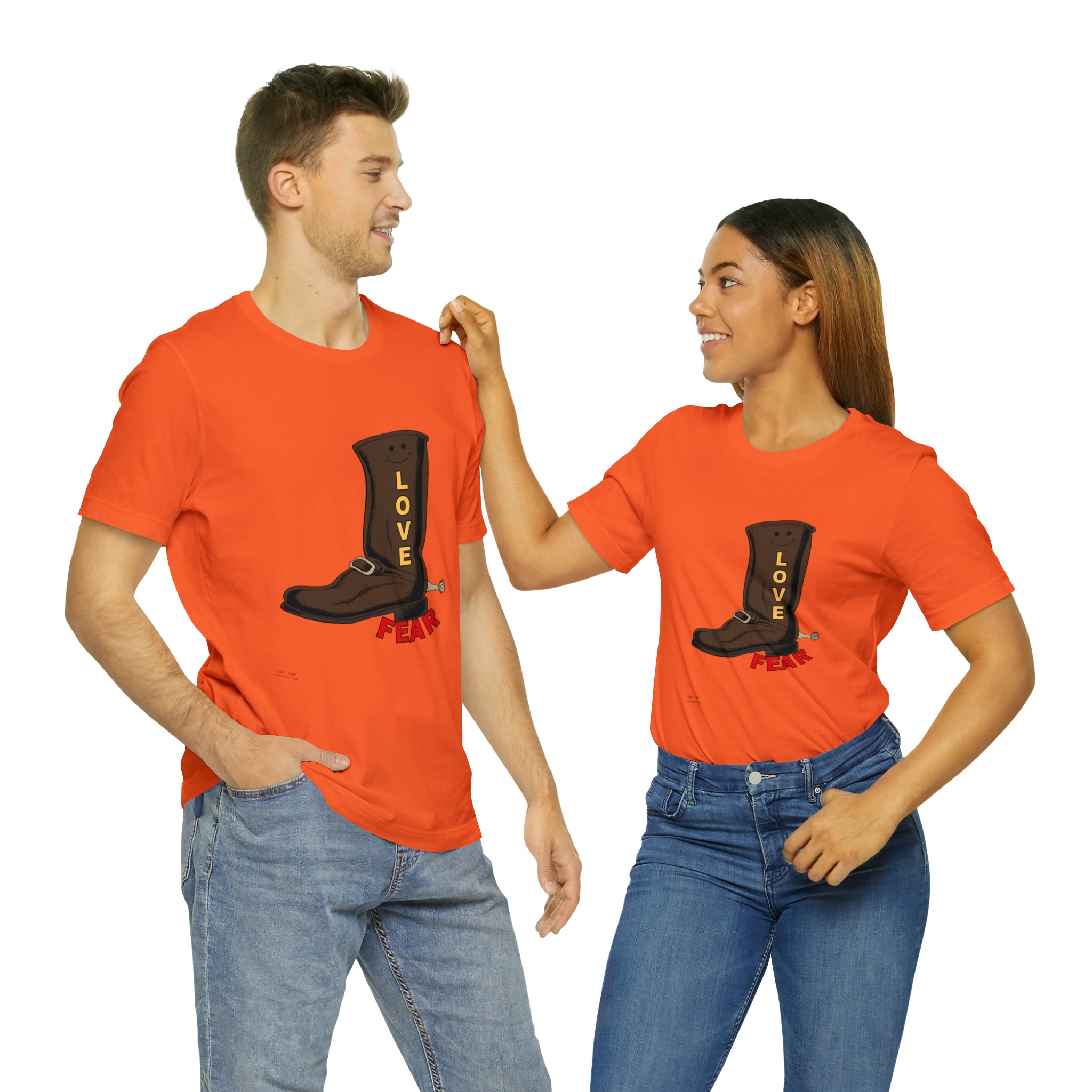 Unisex Jersey Short Sleeve Tee. Love Over Fear
