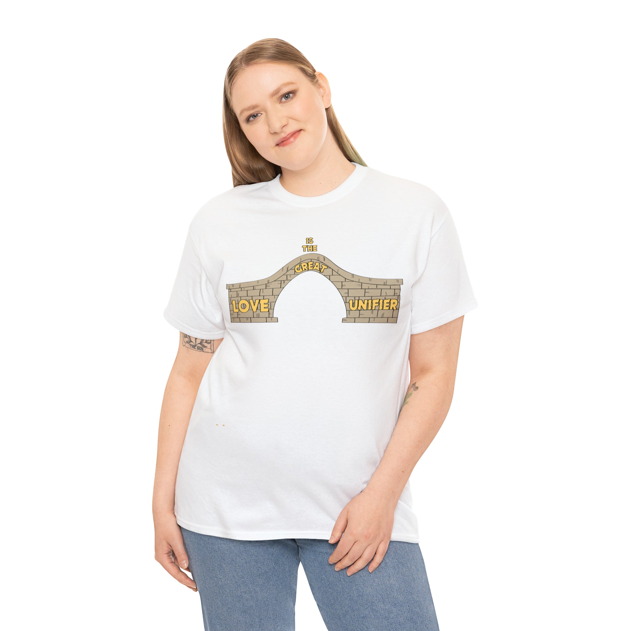 Unisex Heavy Cotton Tee...Love Is The Great Unifier
