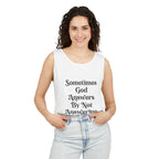 Sometimes God Answers By Not Answering Christian Tank Top