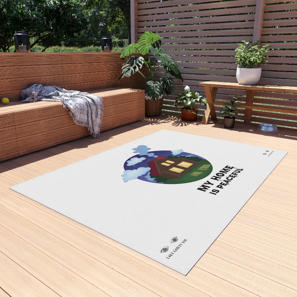 Outdoor Rug. My Home Is Peaceful