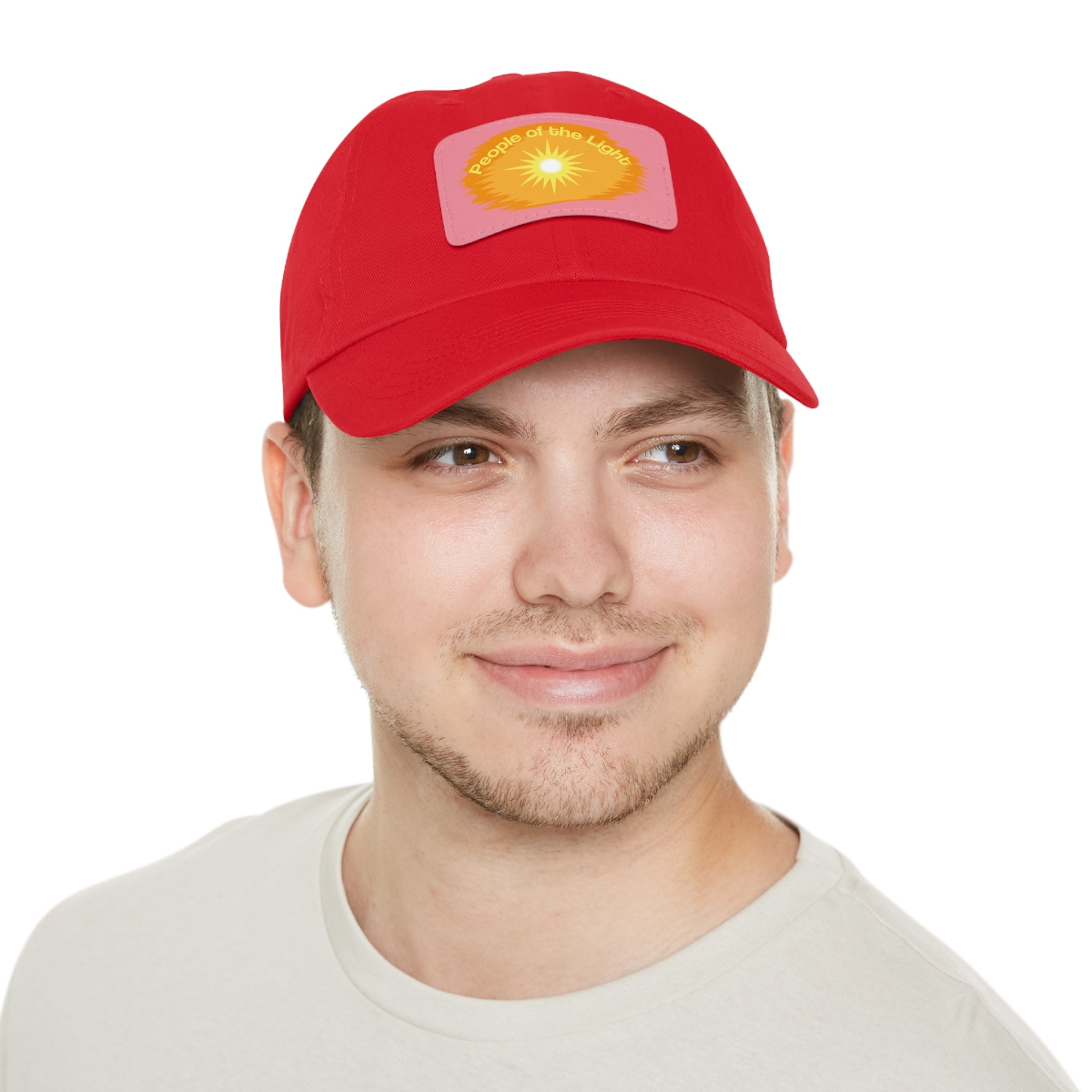 Dad Hat with Leather Patch. People Of The Light