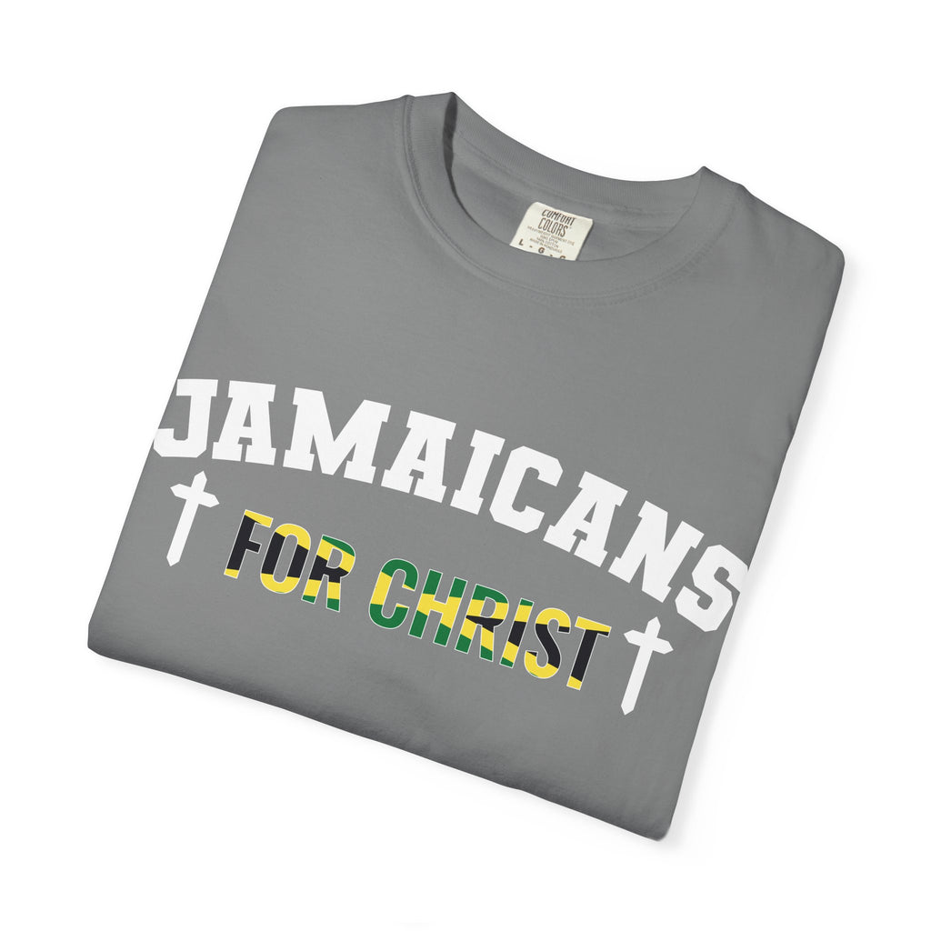 Jamaicans for Christ T-Shirt — Faith & Island Pride Garment-Dyed Tee